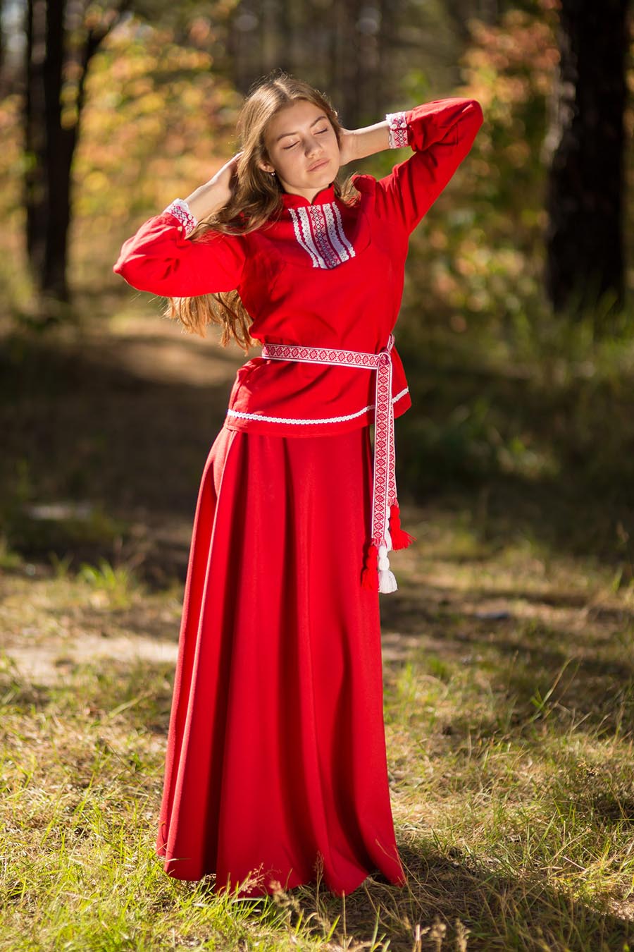 Underwear Women in Slavic costumes in Mudanjiang