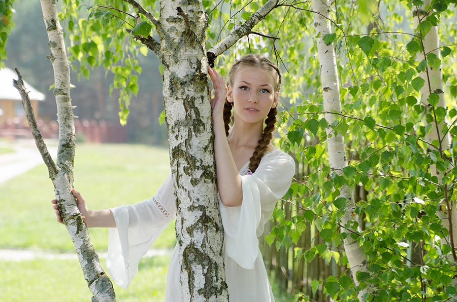 Women in Slavic costumes in Mudanjiang