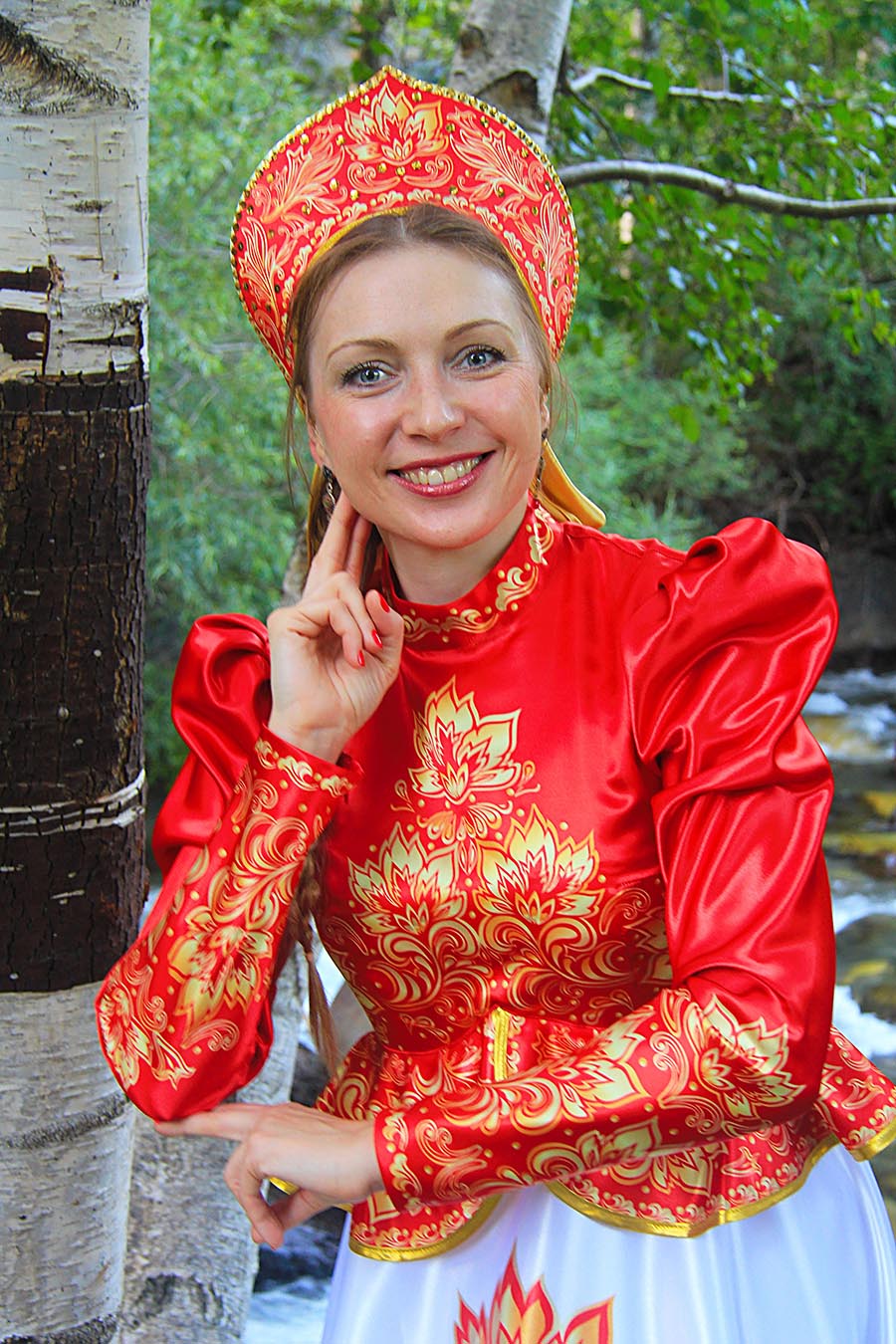 Women in Slavic costumes in Mudanjiang
