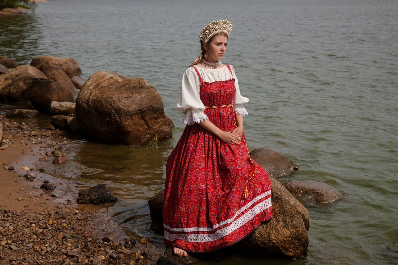 Women in Slavic costumes in Mudanjiang