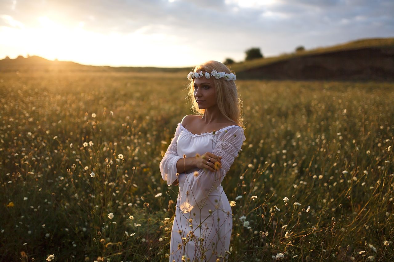 Girls in Slavic costumes in Mudanjiang